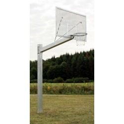 Single-post basketball structure Heavy Duty, for backboard 105x180 cm, mounted in  a sleeve