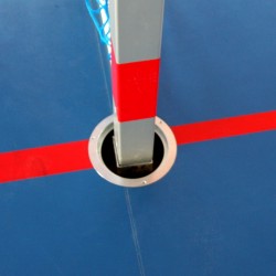 Aлюминиевые, усиленные ворота для гандбола, главная рама соединяется по углам, удлинненные, постоянные полукруги