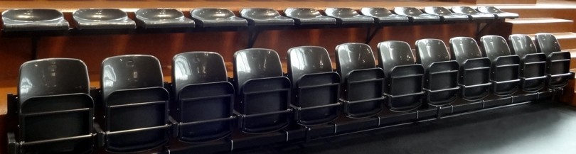 Спортивные сиденья для трибун, обитое сиденья для кабин для игроков