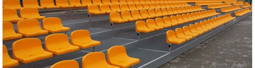 Стационарные трибуны с подступенкой для открытых площадок